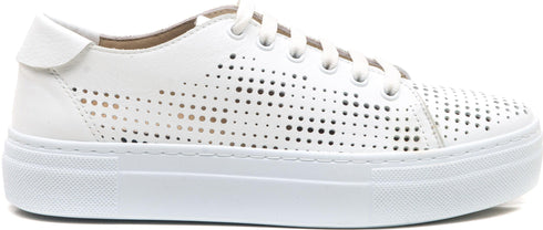 Wave Sneaker Damen Leder Perforiert